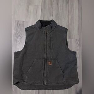 Vintage Carhartt Dark Gray Sleeveless Vest